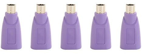 Kznifmk 5 x für PS2-Anschluss auf USB, -Adapter für Maus und Computer-Tastatur, Konverter für Maus und Tastatur