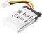 Akku kompatibel mit PLANTRONICS CS540, C565 Li-Polymer 3.7V 140mAh 0.5Wh mit 3-poligem Stecker