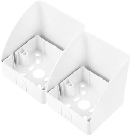 IMIKEYA 2pcs Box Outdoor Plug Cover Weatherproof Electrical Junction Box for Doorbell Button Cover Outdoor