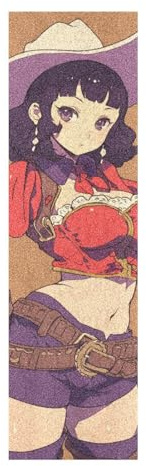 voucong Sexy Lady Anime Griptape für Skateboards, rutschfest, für Profi-Roller, 84 x 22,9 cm, Zubehör für Patinetas