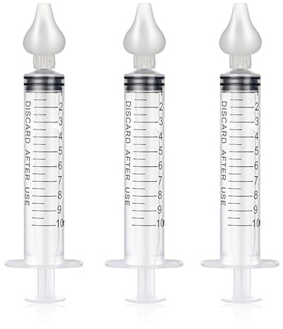 JEXOWIQ Nasensauger Baby, Profi-Baby Nasendusche, Mit Hochwertigen Nasenaufsätzen, aus Silikon, Sauber und wiederverwendbarer, Nasendusche Kinder (3 Stück)