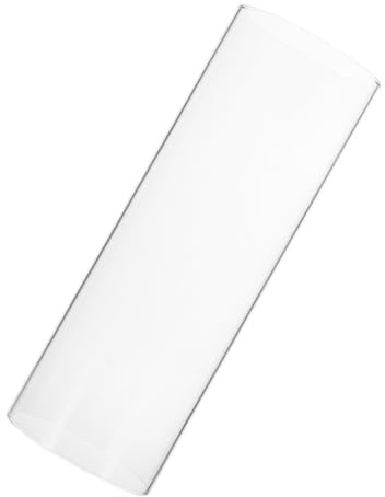NESTINGHO Portacandele in Vetro Cilindrico Trasparente Copertura per Candela Aperta, Design Classico per Decorazione Casa e Uso Esterno, Facile Manutenzione