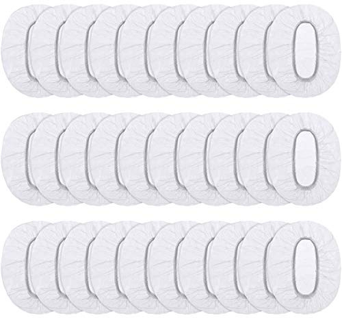 200 Pack Clear Disposable Ear Protectors Waterproof Ear Covers for Hair Dye, Shower, Bathing