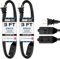 IRON FORGE CABLE Black Extension Cable 90cm 2pcs Durable 16/2 Electric Cable