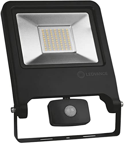 LEDVANCE Faro Proiettore Con Sensore Di Movimento 50W 4500lm Luce Naturale 4000k Corpo Nero