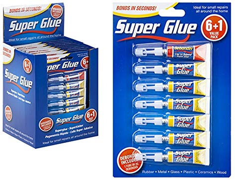 Super Glue & Debonder Set 1.8g - 6 + 1 Tubes
