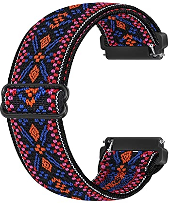 Ecogbd Elastic Ersatzarmband Kompatibel mit Fitbit Versa Armband/Fitbit Versa Lite Armband/Fitbit Versa 2 Armband, Weiches Nylon Sportuhrarmband für Frauen Männer