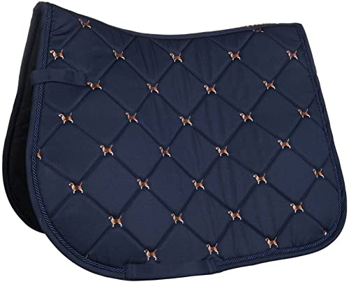 HKM Beagle Sattelunterlagen B8406 Nachtblau Dressur