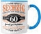 Trendation - 60. Geburtstag Tasse Mann Geschenk 60er Geschenkidee 60 Vater Männer Lustig Geschenke 60 Jahre Alt Mann Männer Vater (Blau)