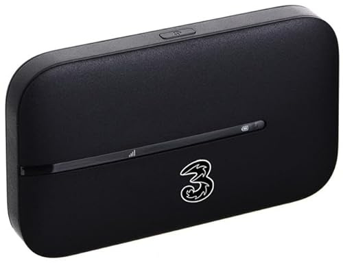 E5783 4G+ Mobile Wi-Fi Hotspot 300Mbps | Portable 4G Hotspot | SIM Free Unlocked for Any Network | Travel Internet | Connect Multiple Devices - Black (Renewed)