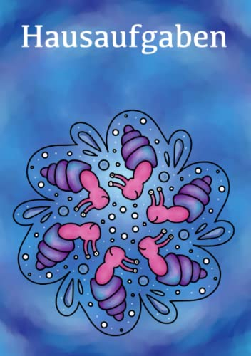 Hausaufgaben: Hausaufgabenheft und Schülerplaner für Mädchen mit süßen Schnecken in pink und lila