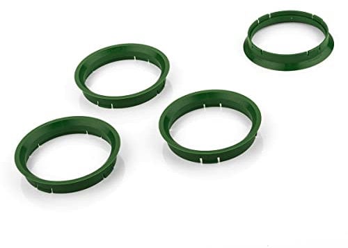 LST 4x Distanzringe Zentrierringe Grün für Alufelgen Ø 72,5 mm - Ø 67,1 mm