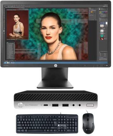 Estación completa PC Mini Core i5 6500 RAM 8GB HD SSD 240 + Monitor LED 21,5 Windows 10 listo para usar negocios, oficina, empresa, centro de llamadas (reacondicionado)