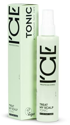 ICE Professional Treat My Scalp Tonic 100 ml – Kopfhaut Tonikum gegen Haarausfall & für Haarwachstum, stimulierend mit Bio-Ginseng, Minze & Allatoin, Für alle Haartypen geeignet