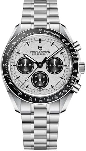 Pagani Design 1701 Herrenuhr Herren Quarzuhr, Japanisches VK63 Uhrwerk, 100 Meter wasserdicht, Saphirglas Chronograph, Luxus-Sportuhr aus Edelstahl.