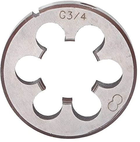 Tiiyee Filiera Filettata G3/4,Filiera Per Filettatura Acciaio Legato Trucioli Strumento Accessorio Accurato Tubi Tubo Strumenti La Lavorazione Legno Metallo Di Riparazione Utensile Cilindrici Stampi