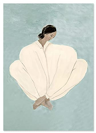 LVTFCO Abstraktes Sofia Lind Pyjamas Mädchen Poster und Drucke Sofia Lind Leinwand Wandkunst Sofia Lind Gemälde Sofia Lind Bild für Heimdekoration 40 x 60 cm ohne Rahmen
