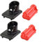 4Pcs Plastic Case Parts Shells Compatible with -Milwaukee 12V 48-11-2411 Battery