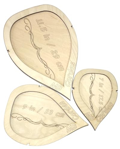 MB Cordas Makramee-Schneideschablone für Blätter und Federn 3er-Set: 29,5cm, 23cm, 17,5cm Wandaufhängungswerkzeug, einfache Möglichkeit, Federn zu schneiden, zum Weben, für Heimwerkerarbeiten