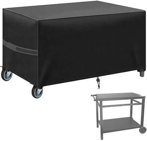MFPMTUXO Plancha Abdeckung, 600D Schutzhülle für Plancha Wasserdicht, Plancha Abdeckhaube UV-Beständiges Oxford Gewebe (Schwarz,125 * 60 * 80cm)