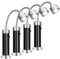 MODOAO BBQ Barbecue Grill Licht, 4 Pack 360 Grad Einstellbare BBQ Licht, 9 LED Birnen & Magnetischer Lichtsockel, Batteriebetrieben, Outdoor Grill Lichter für Outdoor Camping, Picknick, Garage
