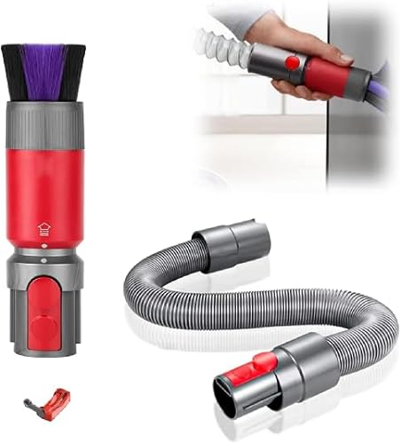 Toaren Polvo Sin Rastros Aspiradoras Cabezal Cepillo para Accesorios Aspirador Dyson V15,V10,V11,V8,V7 con Tubo Aspiradora Universal Cerdas Ultrafinas para Repuestos Dyson Cepillo Antiarañazos