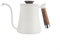 Modern on Old Style Teapot with Stainless Steel Pour Over Coffee Kettle (white)