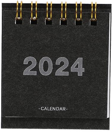 PLAFOPE Small 2024 Office Desk Calendar Weekly Planning and Decorative Standing