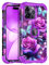Casetego for iPhone 14 Pro Max Case,Three Layer Heavy Duty Sturdy Shockproof Protection Full Rugged Hard PC+Soft TPU Bumper Protective Girls Case for Apple iPhone 14 Pro Max 6.7 inch,Deep Purple