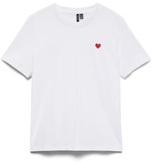 VERO MODA Basic Damen T-Shirt Top Rundhals Kurzarm Normal geschnitten