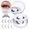 B&Q Magnetische Wimpern 2Pairs Magnet Wimpern Natürlicher Look Zwei Verschiedene Magnetic Lashes Set Beinhaltet Werkzeuge zum Tragen von Wimpern Wiederverwendbare Wimpern Magnetisch (CX03)