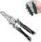 18 in 1 Foldable Wire Stripper, Multifunctional Wire Stripper Crimper Cable Cutter Pliers, Folding Professional Wire Stripping Tool, Electrician Pliers Tools for Cutting Stripping Shearing