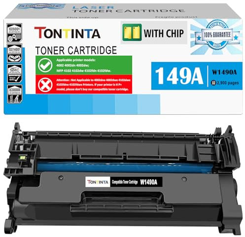 [Mit Chip] 149A W1490A Kompatible Tonerpatrone Standardkapazität für 4002 4002dn 4002dw MFP 4102 4102dw 4102fdn 4102fdw, Nicht kompatibel mit Druckern, die ein e am Ende der Modellnummer haben