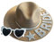 Sombrero de paja de boda para despedida de soltera, suministros de compromiso, decoración de despedida de soltera