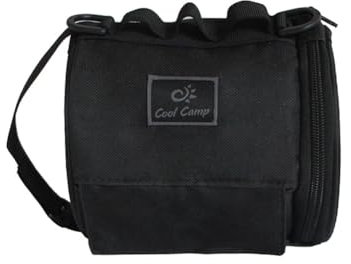 Hrlace Outdoor Camping Toilettenpapier Aufbewahrungshalter Tissue Box mit Haken Im Freien Toilette Klopapier Aufbewahrung Taschentuchbox für Camping-Zelt Unterwegs Wandern AusflüGe Schwarz