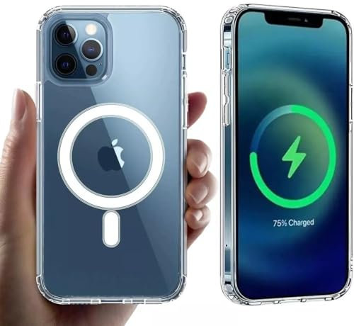 KK KENIK Case For iPhone 12 Mini, Clear Shockproof Strong Magnetic Compatible, Hybrid Transparent Protection, Compatible phone For iphone 12 Mini Cover
