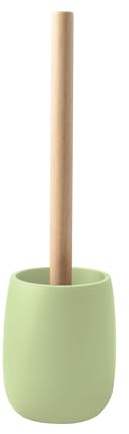 Spirella - Escobilla de baño Sven en poliresina 10 x 35 cm - Proporciona una Limpieza eficaz - Diseño Moderno y Acabado Elegante - Fácil de Limpiar - Resistente y fiable - Matcha