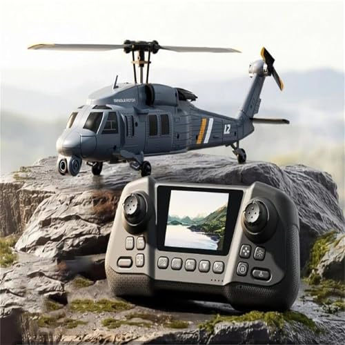 LKHLTBF L2 Remote Control Airplane with Camera & Altitude Hold – 6-Channel RC Plane for Kids, Boys & Beginners with One-Key Takeoff, Voice Control, and Extended Battery Options,Single battery
