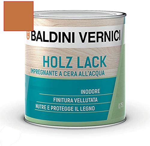 Impregnante all acqua per legno a cera cerato Baldini Vernici Holz Lack 750 ml impregnante legno all'acqua vari colori (DOUGLAS 709)