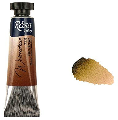 Professional Watercolour Paint, 10ml Tubes, Gallery, Artist Quality (Mars Brown)