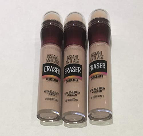 3x Maybelline Instant Anti Age Eraser Concealer (05 Brightener)