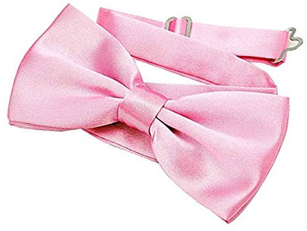 Lovelegis Papillon uomo rosa lucido raso elegante grande farfallino accessorio raffinato casual abbigliamento festa look cerimonia stile giovanile gancio regolabile outfit moda vestito uomo regalo