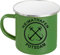 ShirtInStyle Emaille Kaffeepott Tasse Heimathafen Potsdam Anker, Kaffeetasse Becher Retro Camping, Farbe Grün