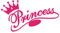 Decus Prinzessin Krone XL 0285 (rosa) // Sticker OEM JDM Style Aufkleber