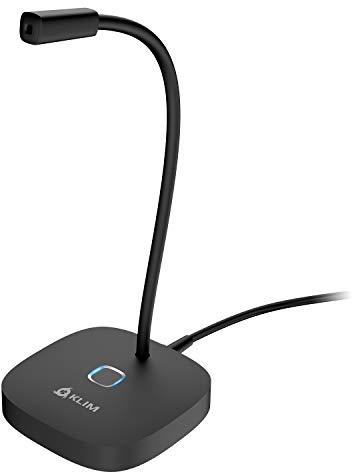 KLIM Lingo - Micrófono USB para PC y Mac + Amplia compatibilidad y fácil de Usar + con botón de Silencio + Micrófono de grabación Profesional de Alta definición - Nueva VERSIÓN