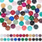 PandaHall 50pcs 25 Farben Edelstein Cabochons Natursynthetik Perlen 12mm Quarz Kristall Cabochons Für Ohrring Halskette Armband Schmuckherstellung