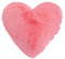CB Home & Style Kissen Herz Herzkissen 40 x 30 cm weich plüsch Dekokissen Sofakissen (Pink)