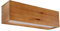 etc-shop Wandleuchte Wandlampe Holzleuchte Designleuchte Flur, Metall Holz opal braun satiniert quader, 1x LED 12 Watt 715 Lumen warmweiß, HxBxÜ 11x37x11 cm