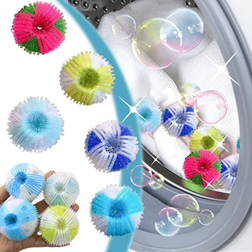 5 palline di lavanderia, palla anti peli per lavatrice, palla di lavaggio, lavaggio lavatrice, rimozione peli di animali e peluche, riutilizzabile palla, palla anti peli lavatrice