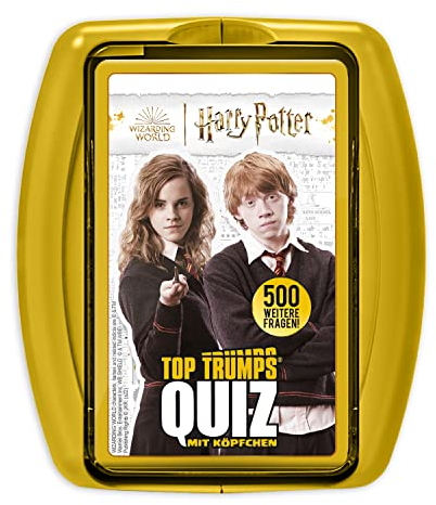 Top Trumps Quiz Harry Potter Hogwarts Edition - Quiz Kartenspiel für Harry Potter Fans! - Fanartikel & Merchandise - Kartenspiel für 2+ Spieler ab 6+ Jahren - Deutsch
